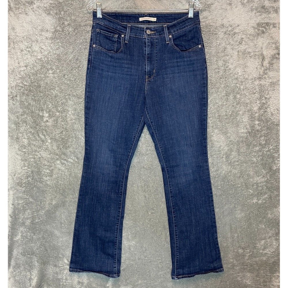 Levis 725 Women High Rise Bootcut Jean 31x32 Classic Everyday Blue Denim Stretch